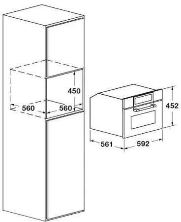 Микроволновая печь FULGOR Milano FCLGMO 4508 TEM BK