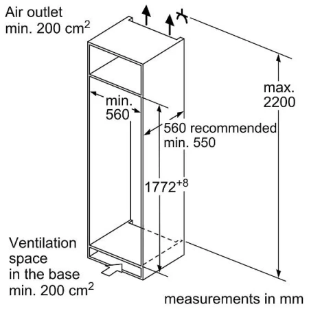 Холодильник BOSCH KIR81VFE0