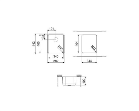 Кухонная мойка SMEG VSTR34BRX