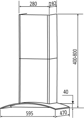 Вытяжка DACH Marta 60 sensor inox
