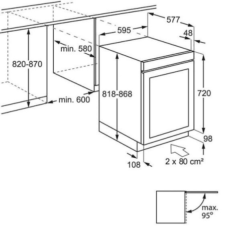 Винный шкаф AEG AWUS040B8B