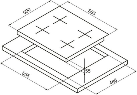 Поверхность KORTING hg 630 ctsc