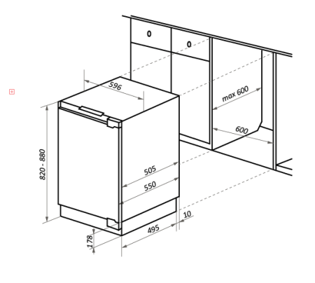 Встраиваемый холодильник Maunfeld MBF88SW