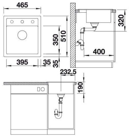 Мойка BLANCO dalago 45 puradur ii кофе 517165