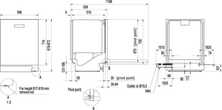 Посудомоечная машина ASKO DWCBI 231.S