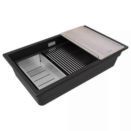 Кухонная мойка PAULMARK LUMI-MULTI SINK LU-MULTI 74-BLM