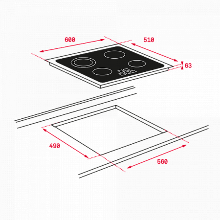 Стеклокерамическая панель TEKA TZ 6415