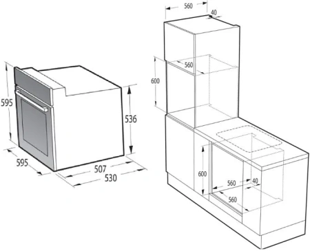 Духовой шкаф GORENJE BO6737E01TNBG