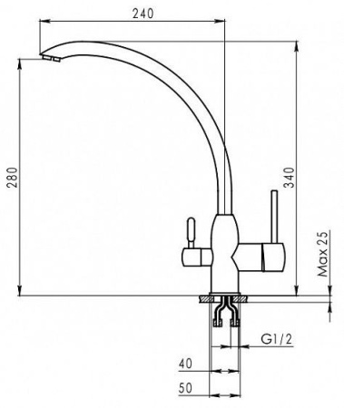 Смеситель Granula GR-2167 черный
