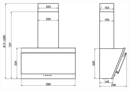Вытяжка ELIKOR Сапфир 60П-430-К3Д белый/белое стекло