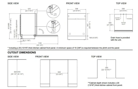 Посудомоечная машина BERTAZZONI DW60S2IEPDV