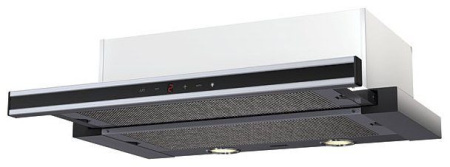 Вытяжка KRONASTEEL kamilla sensor 600 inox/black glass