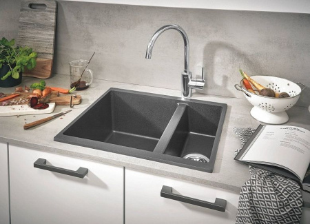 Кухонная мойка GROHE K500 серый гранит 31648AT0
