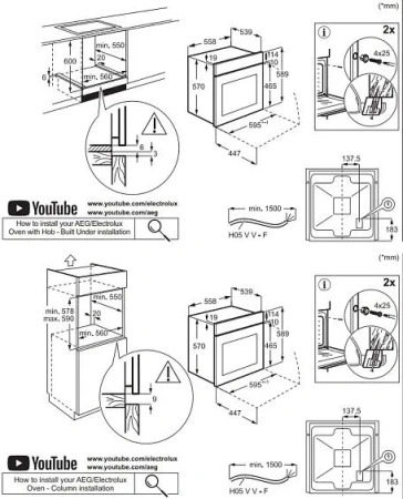 Духовой шкаф ELECTROLUX EOD3H50BK