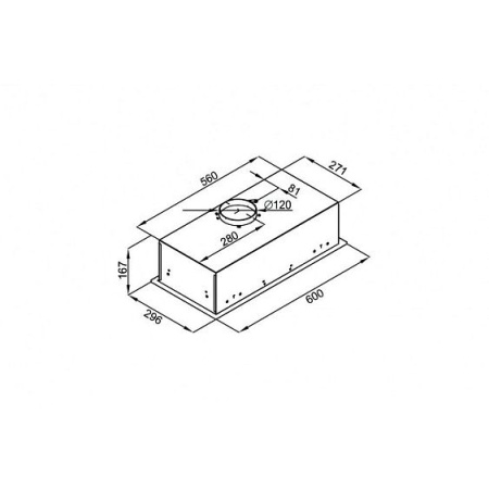 Встраиваемая вытяжка CIARKO Swift 60 Inox