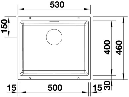 Кухонная мойка BLANCO SUBLINE 500-U SILGRANIT 523436 белый