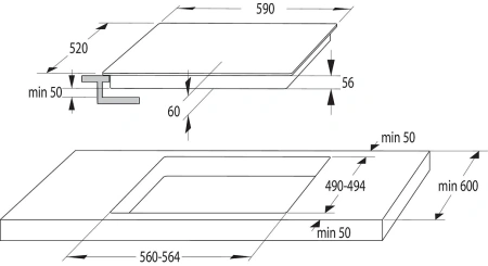 Варочная поверхность GORENJE GI6401BSCE