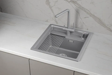 Кухонная мойка GRANULA KS-5002i алюминиум