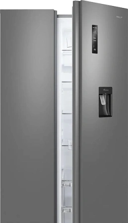 Холодильник WEISSGAUFF WSBS 590 Inverter NoFrost Water Dispenser Grey