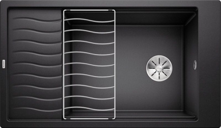 Кухонная мойка BLANCO Elon XL 8 S SILGRANIT PuraDur клапан-автомат InFino® антрацит гранит 524860