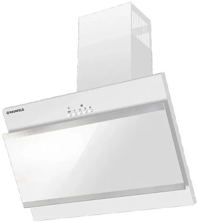 Вытяжка MAUNFELD tower g 50 см white+satin stripes (цвет белый+белое стекло+ вставки сатин)