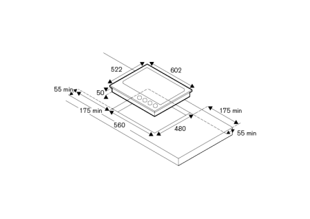 Варочная поверхность BERTAZZONI P604LPRONE