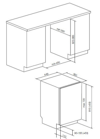 Посудомоечная машина GRAUDE VG 45.2