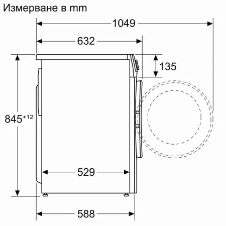 Стиральная машина BOSCH WGE03400BY