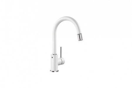 Смеситель для мойки BLANCO MIDA-S 521457 Silgranit белый