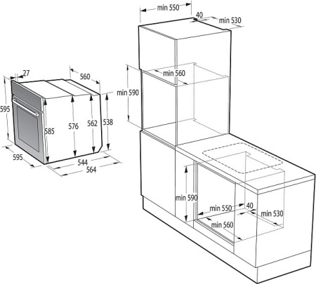 Духовой шкаф GORENJE BPSA6747DGWI