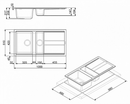 Мойка SMEG LSX102CT