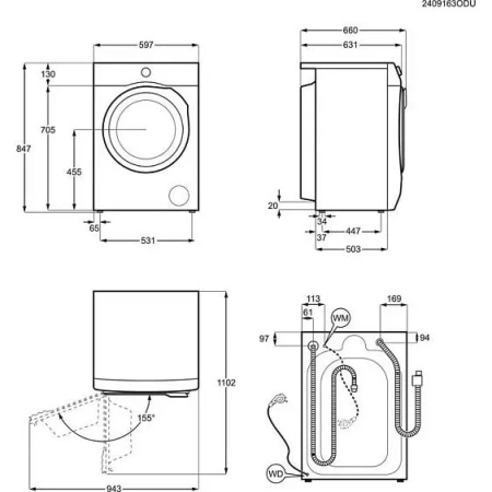 Стиральная машина ELECTROLUX EW7F3614SUE