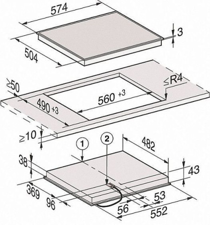 Варочная панель Miele KM 6520 FR