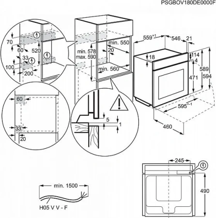 Духовой шкаф ELECTROLUX KOBAS3XT