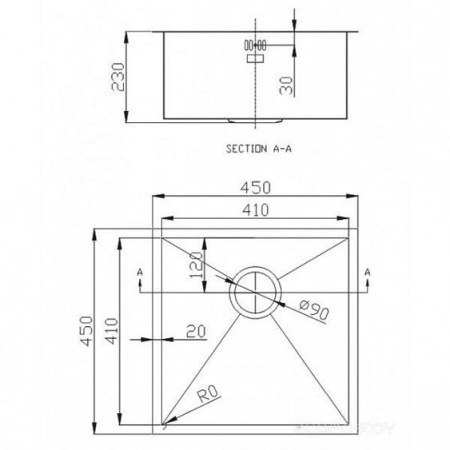 Кухонная мойка EMAR EMB-101 Satine