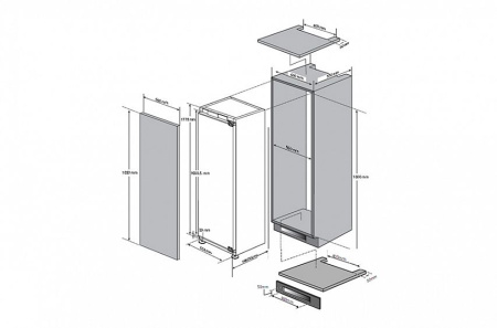 Встраиваемый холодильник LG GR-N281HLQ