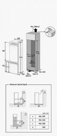 Холодильник SAMSUNG BRB267150WW