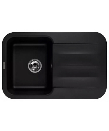 Кухонная мойка KUPPERSBERG LIRA 1B1D BLACK METALLIC