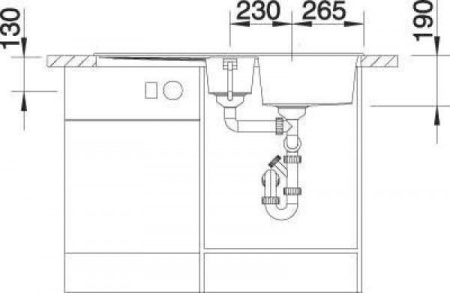 Кухонная мойка Blanco Metra 6S бетон гранит 525313