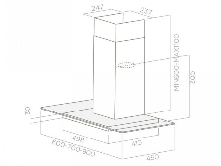 Вытяжка ELICA FLAT GLASS PLUS IX/A/90