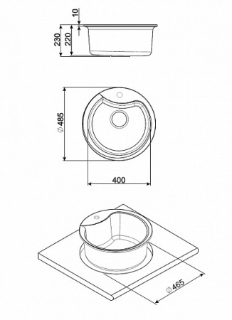 Кухонная мойка SMEG LSE48A2