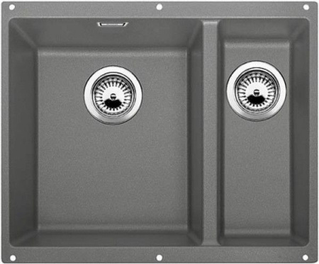 Кухонная мойка BLANCO SUBLINE 340/160-U SILGRANIT 523550 алюметаллик