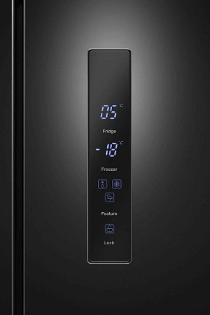 Холодильник MEFERI MFR83BLACK IX TOTAL NO FROST FRENCH DOOR COMFORT