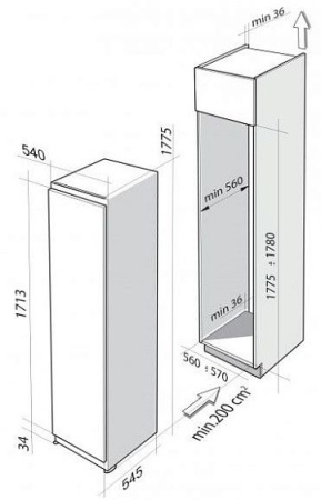 Холодильник DE DIETRICH DRS1133J