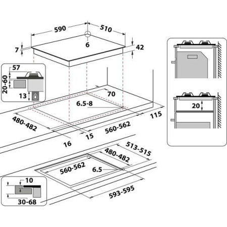 Варочная поверхность WHIRLPOOL goa6423/nb