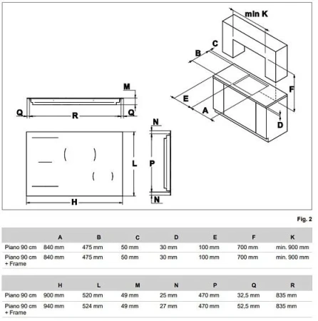 Варочная поверхность BERTAZZONI P905I1M37XT