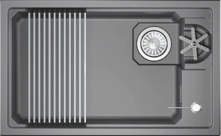 Кухонная мойка GRANULA 7309RU алюминиум