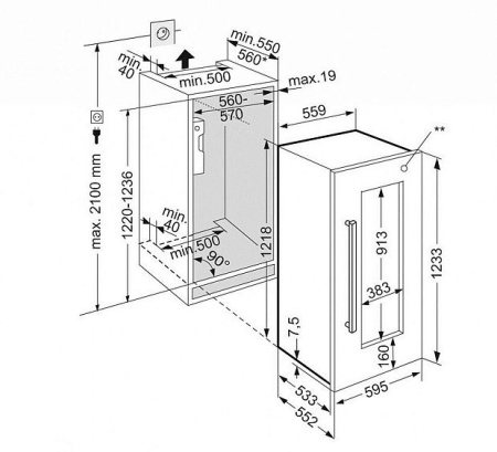 Винный холодильник LIEBHERR EWTdf 2353
