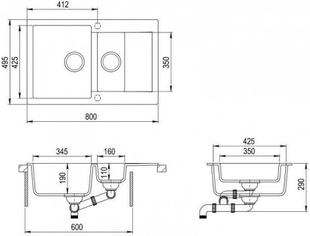 Кухонная мойка TEKA CLIVO 60 B-TQ ALUGRAUMETALLIC