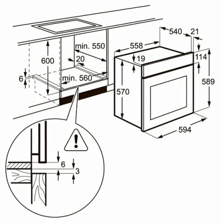 Духовой шкаф ZANUSSI zob 131 x